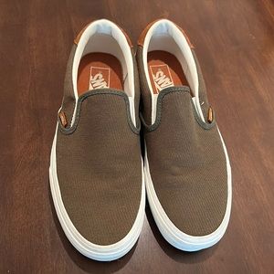 Vans Shoes Unisex Authentic Era 59 Flannel Slip-on | Dusty Olive